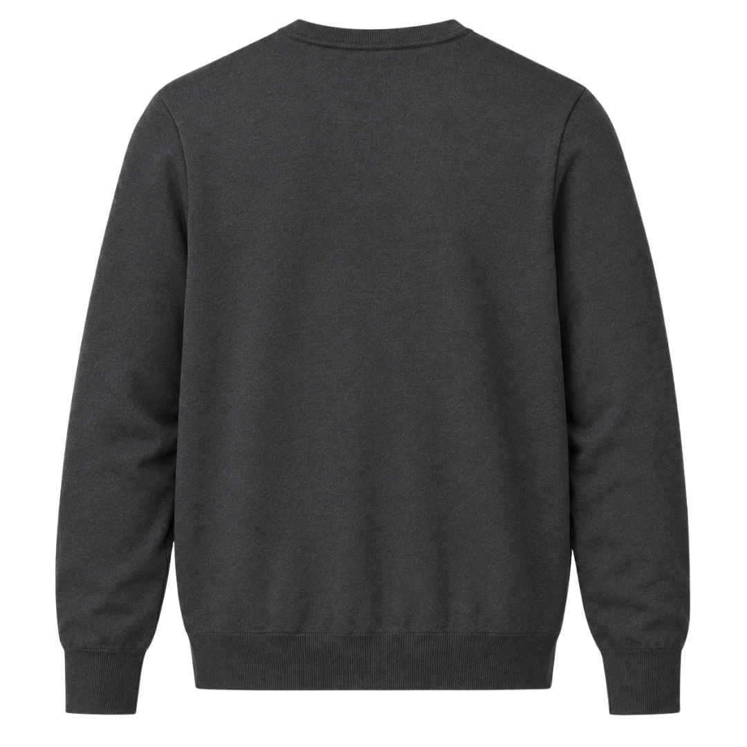Froxey Charcoal Cotton Crewneck Sweater