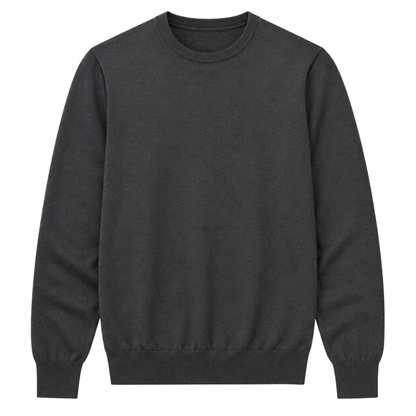 Froxey Charcoal Cotton Crewneck Sweater