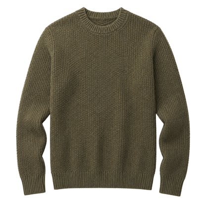 Froxey Olive Wool Knit Sweater