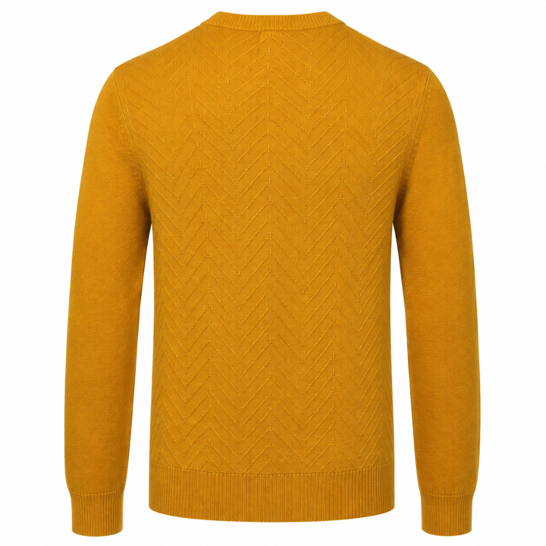 Froxey Mustard Merino V-Neck Sweater