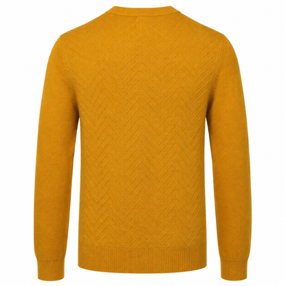 Froxey Mustard Merino V-Neck Sweater
