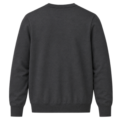 Froxey Charcoal Cotton Crewneck Sweater