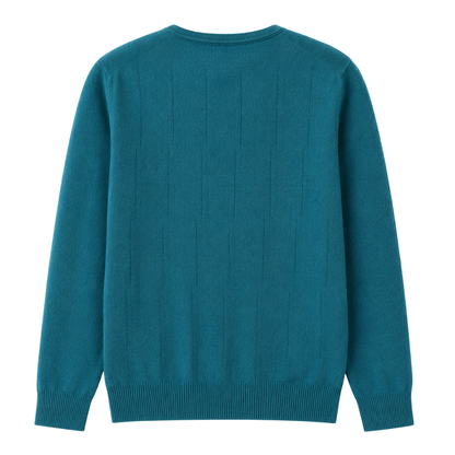 Froxey Teal Cashmere V-Neck Sweater