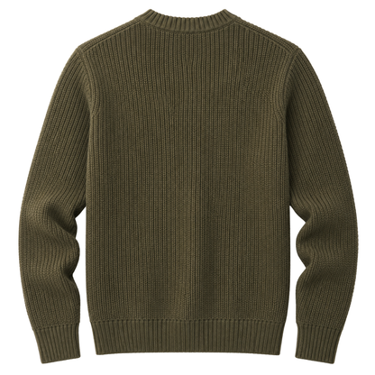 Froxey Olive Wool Knit Sweater